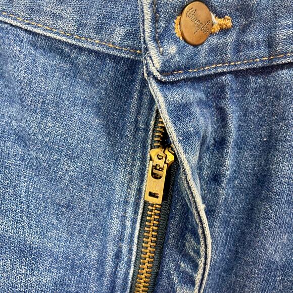 Vintage 90s Men’s Wrangler Jeans Western Straight Leg Denim Blue 38x30 - Picture 5 of 9